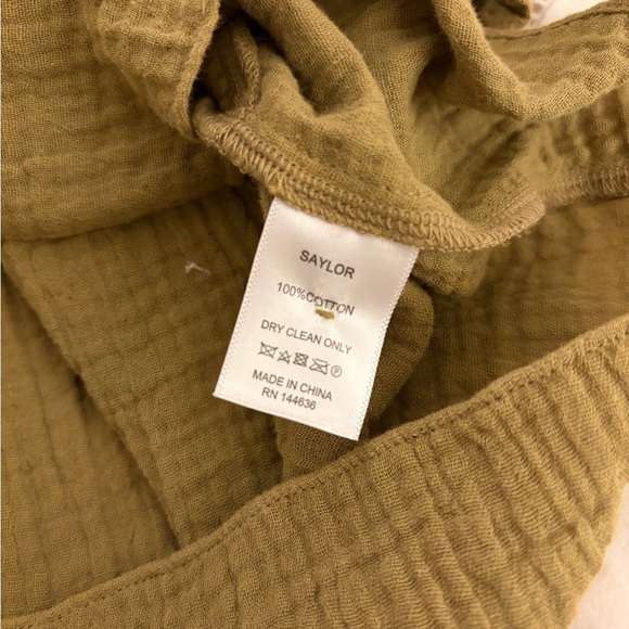 SAYLOR Olive Ruffle Blouse - Picture 3 of 3